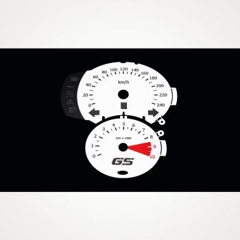 BMW F800 GS 2008-2012 KM/H White - 1