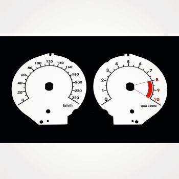 BMW R1200 RT 2005-2009 KM/H White - 1