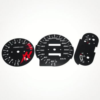 Honda CBR 1100 XX Blackbird 1996-2000 HISS KM/H Black - 1