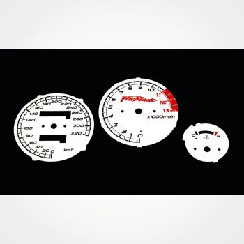 Honda CBR 900 RR Fireblade SC28 1992-1995 KM/H White - 1