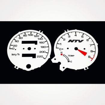 Honda NTV 650 Deauville 1992-1997 KM/H White - 1