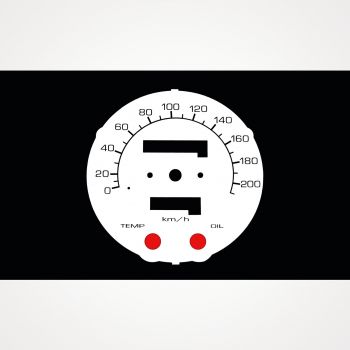 Honda VT 1100C Shadow 1987-1994 KM/H White - 1