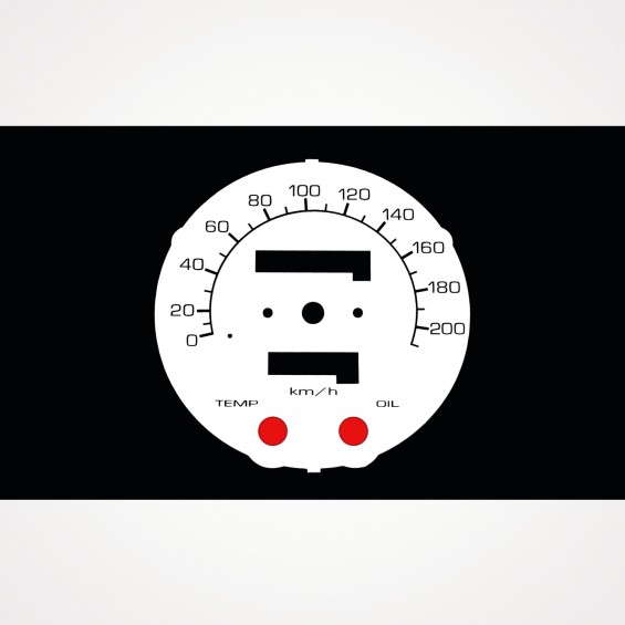 Honda VT 1100C Shadow 1987-1994 KM/H White - 1