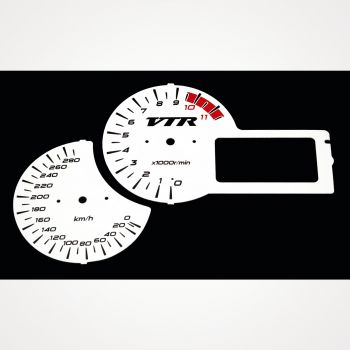 Honda VTR 1000 F 2001-2005 KM/H White - 1