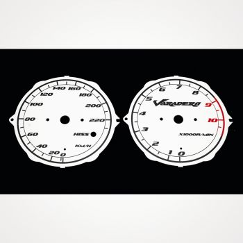 Honda XL 1000V Varadero SD02 2003-2012 KM/H White - 1