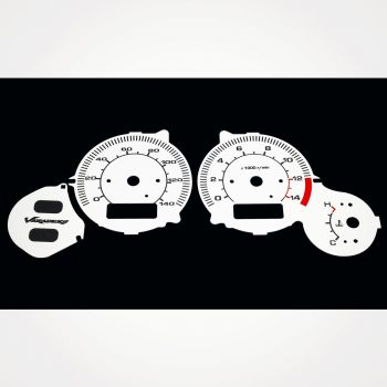 Honda XL 125 Varadero 2007-2011 KM/H White - 1