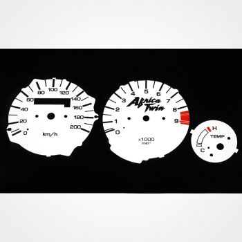 Honda XRV 750 Africa Twin 1992-2003 Tripmaster KM/H White - 1