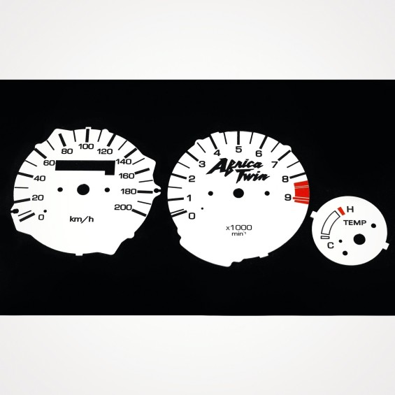 Honda XRV 750 Africa Twin 1992-2003 Tripmaster KM/H White - 1