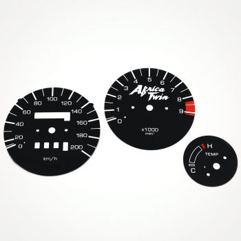 Honda XRV 750 Africa Twin RD04 1989-1992 KM/H Black - 1