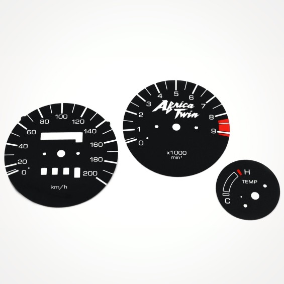 Honda XRV 750 Africa Twin RD04 1989-1992 KM/H Black - 1