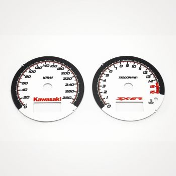 Kawasaki ZX-6R Ninja 600 2000-2002 KM/H White - 1