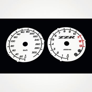 Kawasaki ZZR 1400 2012-2016 KM/H White - 1