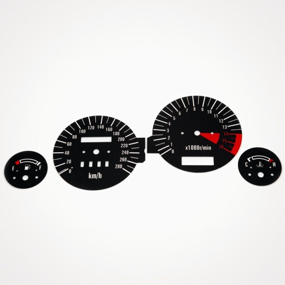 Kawasaki ZZR 600 E ZX6E 1993-2000 KM/H Black - 1