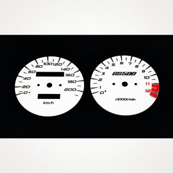 Suzuki GS 500 E 1988-2004 KM/H White - 1