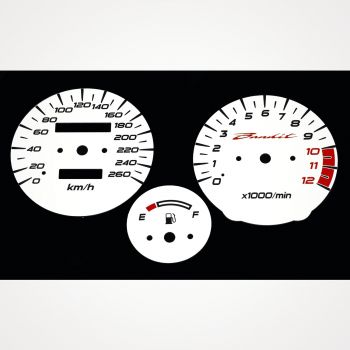 Suzuki GSF 1200 S Bandit 1996-2000 KM/H White - 1