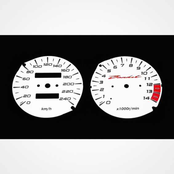Suzuki GSF 600 Bandit 1995-1999 KM/H White - 1