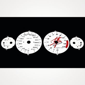 Suzuki GSX 1300 R Hayabusa 1999-2000 KM/H White - 1