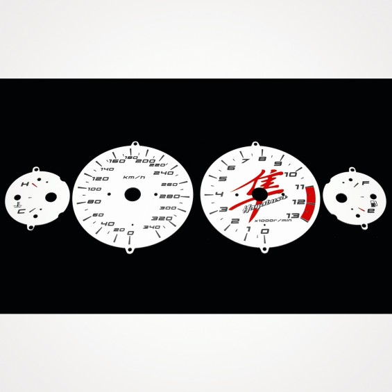 Suzuki GSX 1300 R Hayabusa 1999-2000 KM/H White - 1