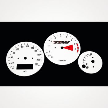 Yamaha TDM 850 1996-2001 KM/H White - 1