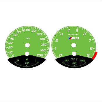 BMW E90 E92 M3 Green - Black Bottom - 24