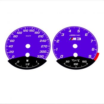 BMW E90 E92 M3 Purple - Black Bottom - 29