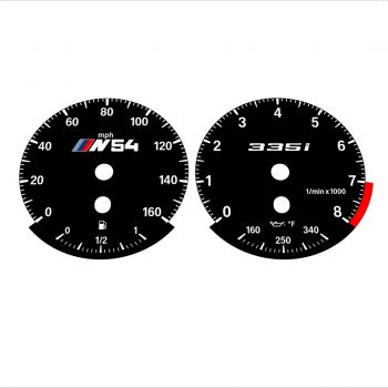 BMW E90 E92 335i 160 MPH Black - Standard - 6