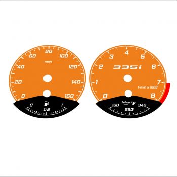 BMW E90 E92 335i 160 MPH Orange - Black Bottom - 67