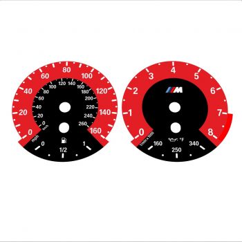 BMW E90 E92 335i 160 MPH+km/h Red - 1M Style - 26