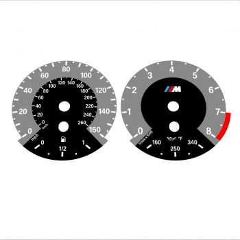 BMW E90 E92 335i 160 MPH+km/h Gray - 1M Style - 26