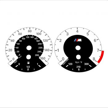 BMW E90 E92 335i 160 MPH+km/h White - 1M Style - 31