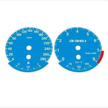 BMW E90 E92 335i 280 KM/H Blue - Standard - 3