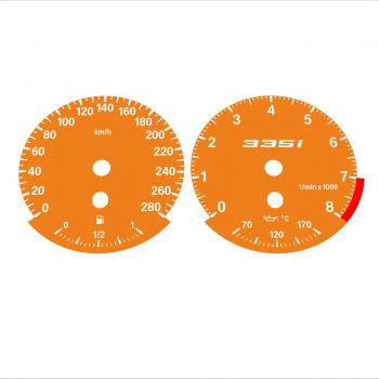 BMW E90 E92 335i 280 KM/H Orange - Standard - 3