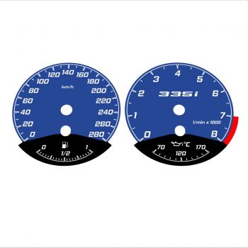 BMW E90 E92 335i 280 KM/H Dark Blue - Black Bottom - 35