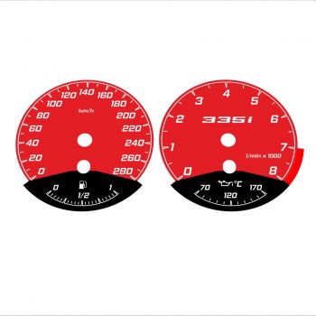 BMW E90 E92 335i 280 KM/H Red - Black Bottom - 35