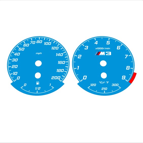 BMW E90 E92 M3 Blue - Standard - 134