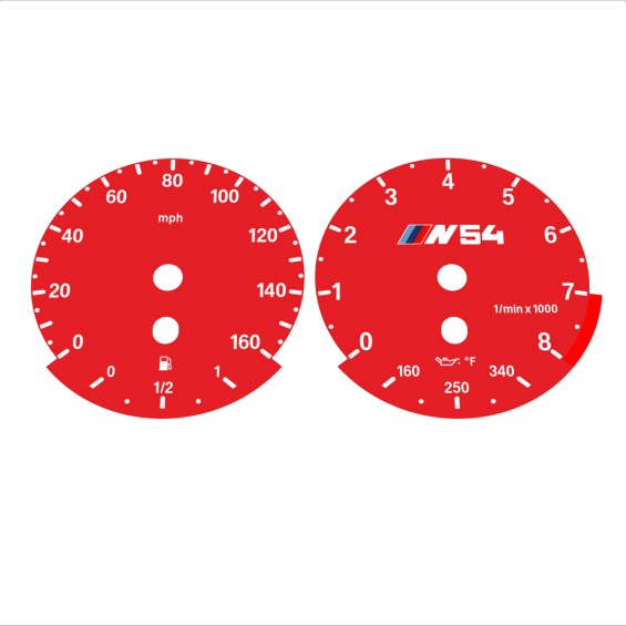 BMW E90 E92 335i 160 MPH Red - Standard - 133