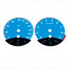 BMW E90 E92 M3 Blue - Black Bottom - 122