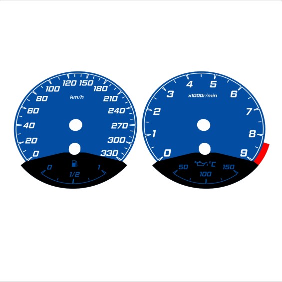 BMW E90 E92 M3 Dark Blue - Black Bottom - 146