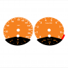 BMW E90 E92 M3 Orange - Black Bottom - 122