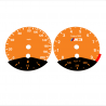BMW E90 E92 M3 Orange - Black Bottom - 138