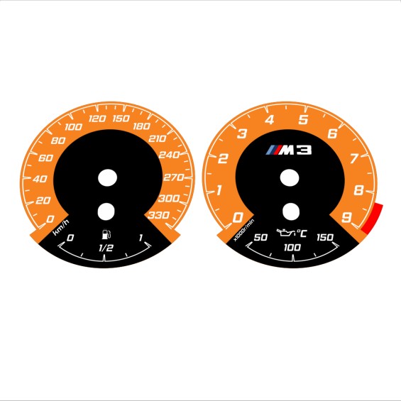 BMW E90 E92 M3 Orange- 1M style - 75