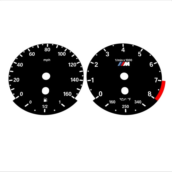 BMW E90 E92 335i 160 MPH Black - Standard - 130