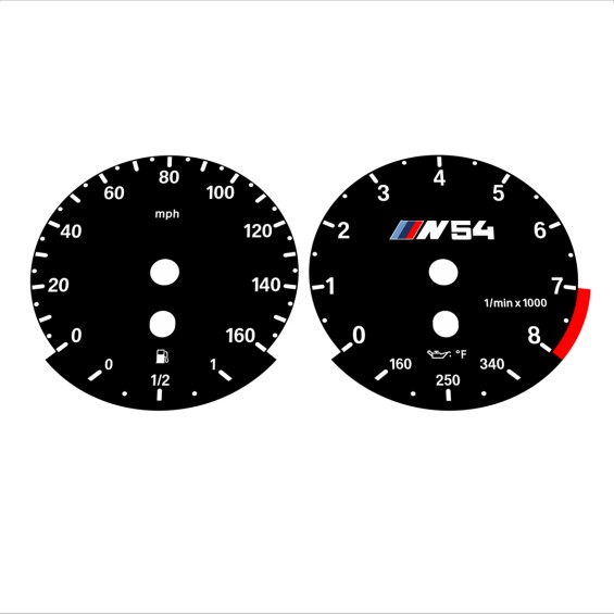 BMW E90 E92 335i 160 MPH Black - Standard - 133