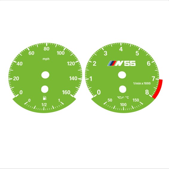 BMW E90 E92 335i 160 MPH Green - Standard - 119