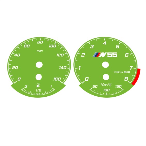 BMW E90 E92 335i 160 MPH Green - Standard - 183
