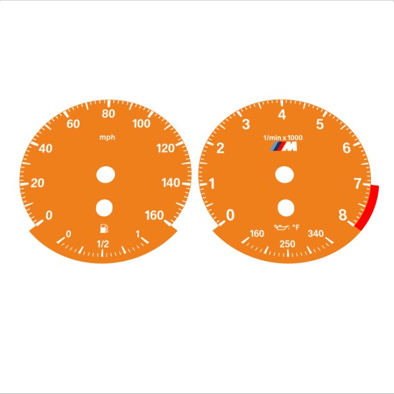 BMW E90 E92 335i 160 MPH Orange - Standard - 98