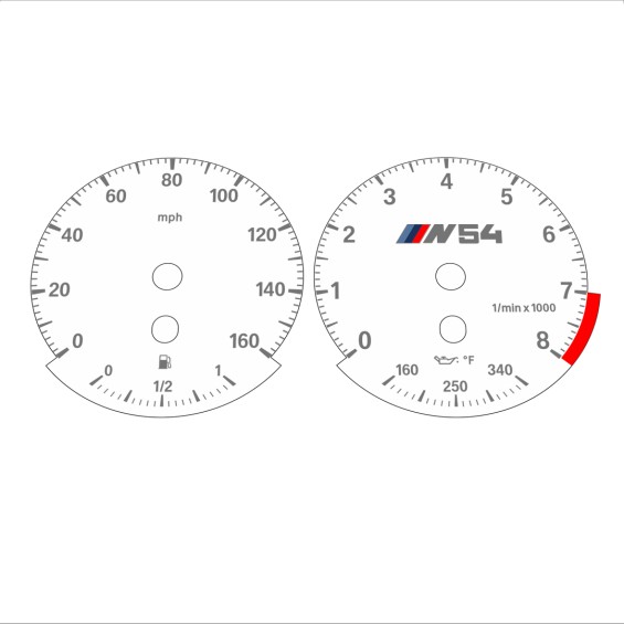 BMW E90 E92 335i 160 MPH White - Standard - 101