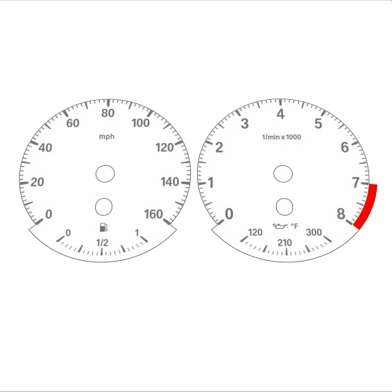 BMW E90 E92 335i 160 MPH White - Standard - 105