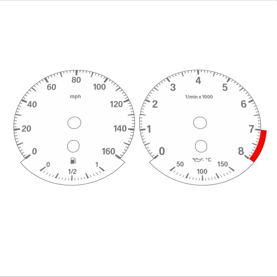 BMW E90 E92 335i 160 MPH White - Standard - 113