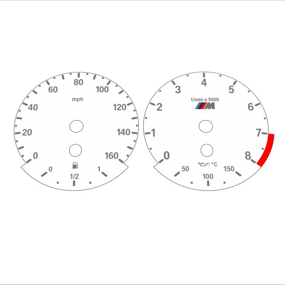 BMW E90 E92 335i 160 MPH White - Standard - 146
